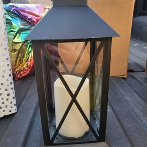 Black Lantern Candle Holder